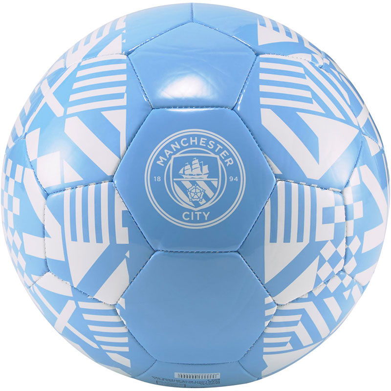 Manchester City Voetbal Blauw Wit maat 5 - Premier Leaqeau -