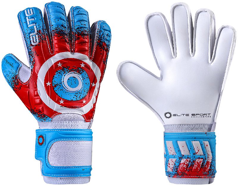Elite Keepershandschoenen - Maat 3 Kinderen - rood/ blauw/ wit