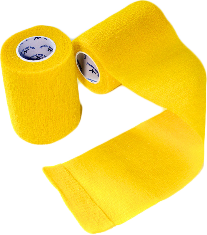 Premier Socktape Pro - 75mm x 4.5 meter - Geel
