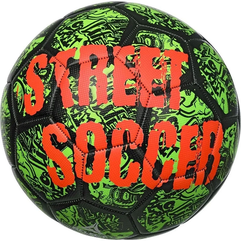 Select Street Soccer V22 Straatvoetbal - Zwart / Fluo Groen / Oranje | Maat: 4,5