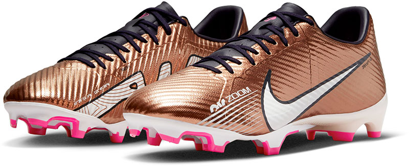 Nike - Vapor 15 Academy FG/MG - Voetbalschoenen - Mannen - Wit/Roze/Metaal koper - Maat 46