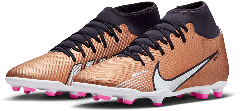 Nike - Superfly 9 Club FG/MG - Voetbalschoenen - Metallic copper - Maat 42