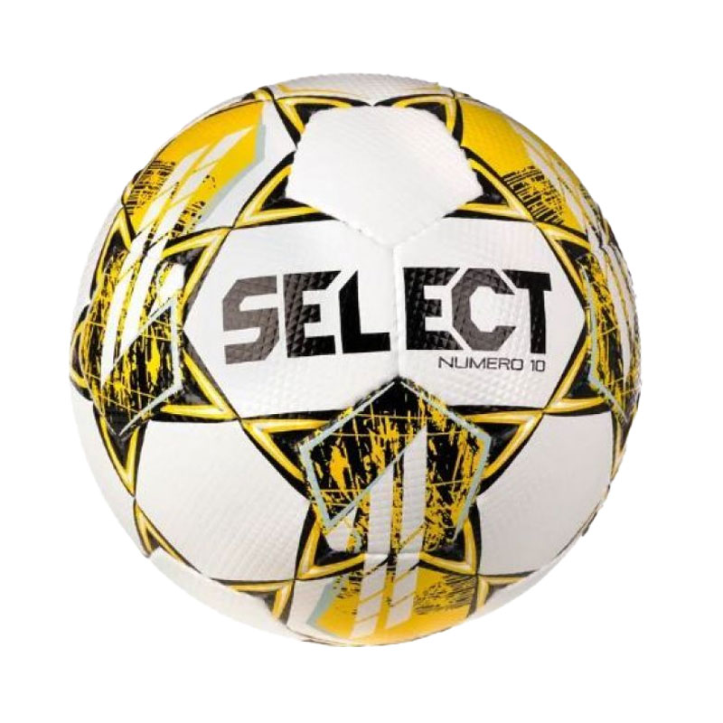 Select Numero 10 V23 (Size 4) Wedstrijdbal - Wit / Geel | Maat: 4