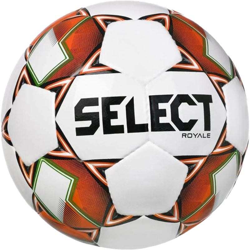 Select Royale V22 Wedstrijdbal - Wit / Oranje / Zwart | Maat: 5